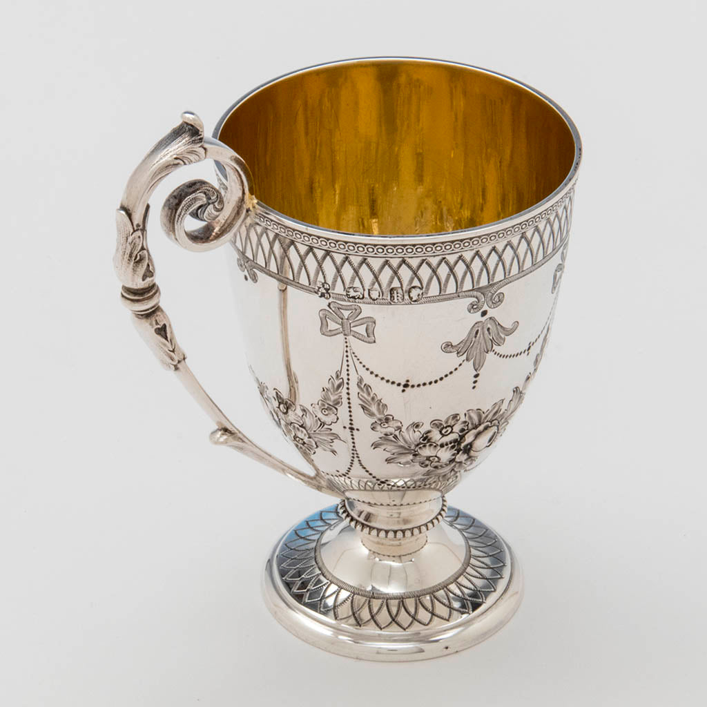 Interior of Edward and James Barnard Antique Sterling Cup, London, 1865/66