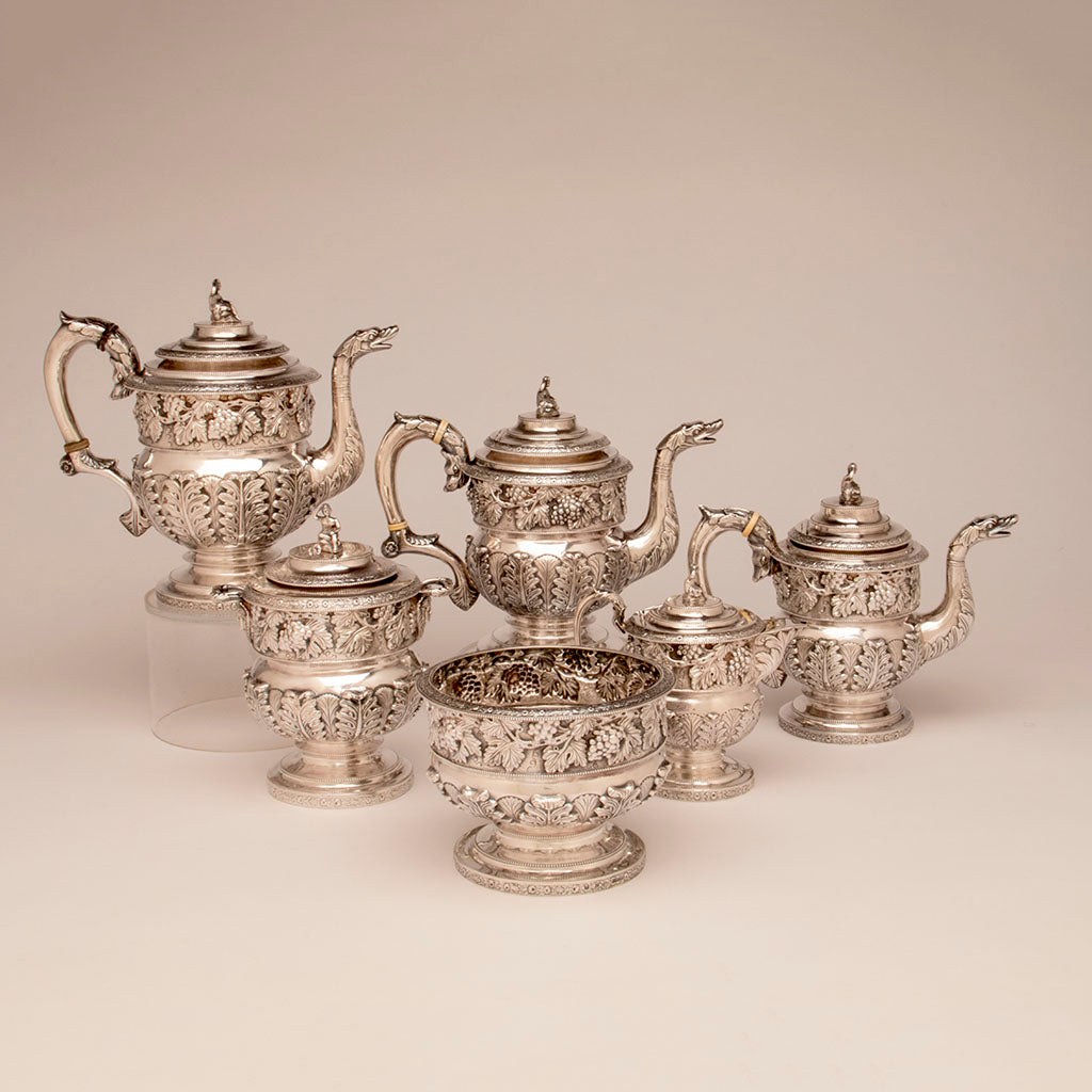 BW photo of Kirk, Samuel Antique sterling Silver Coffee Service, Baltimore, MD, c. 1823