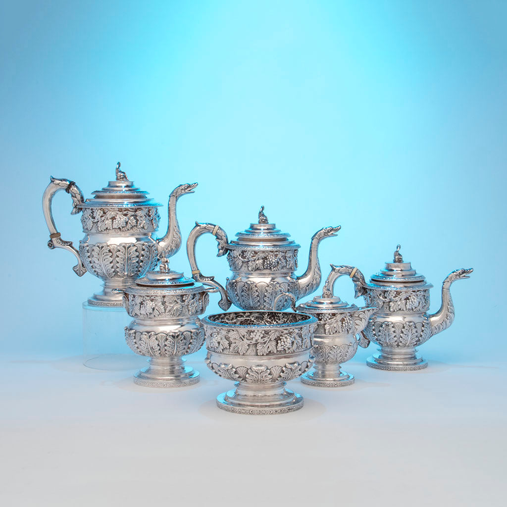 Kirk, Samuel Antique sterling Silver Coffee Service, Baltimore, MD, c. 1823
