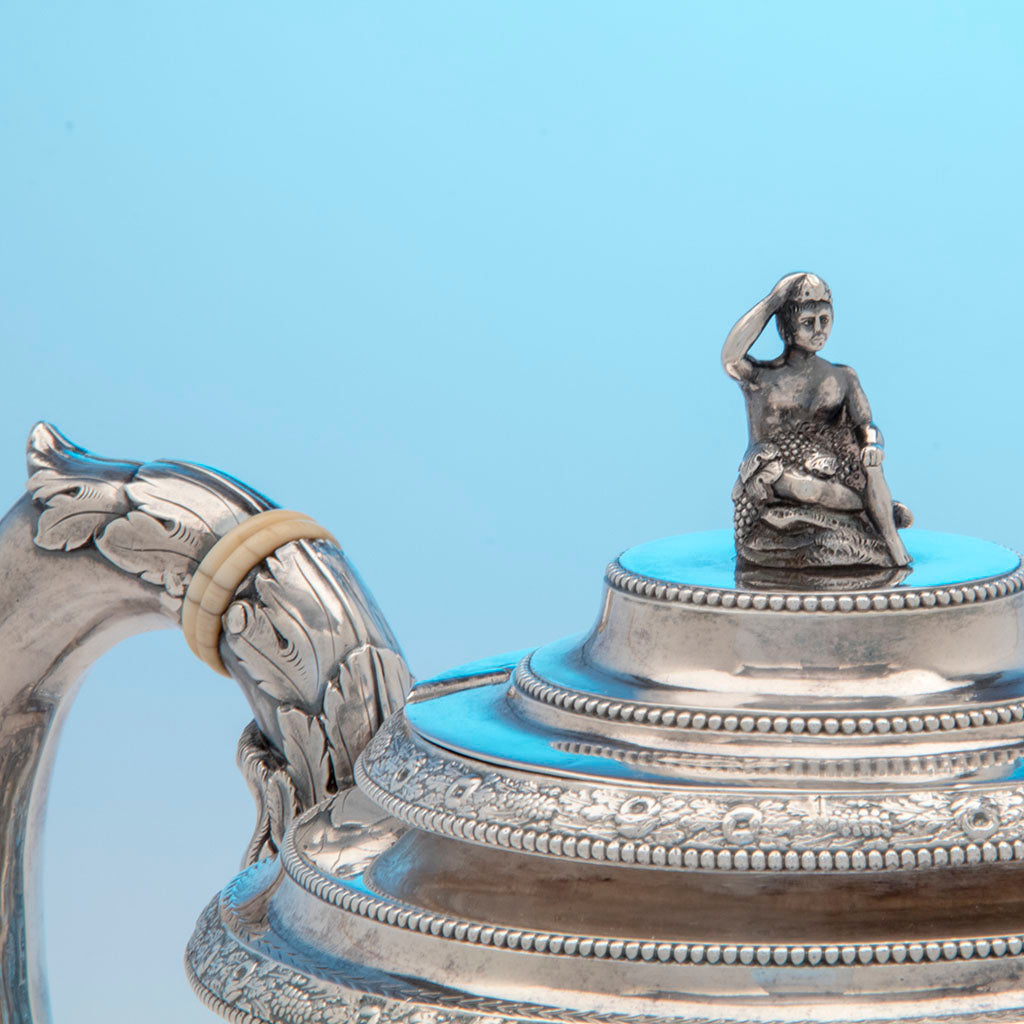 Finial to Kirk, Samuel Antique sterling Silver Coffee Service, Baltimore, MD, c. 1823
