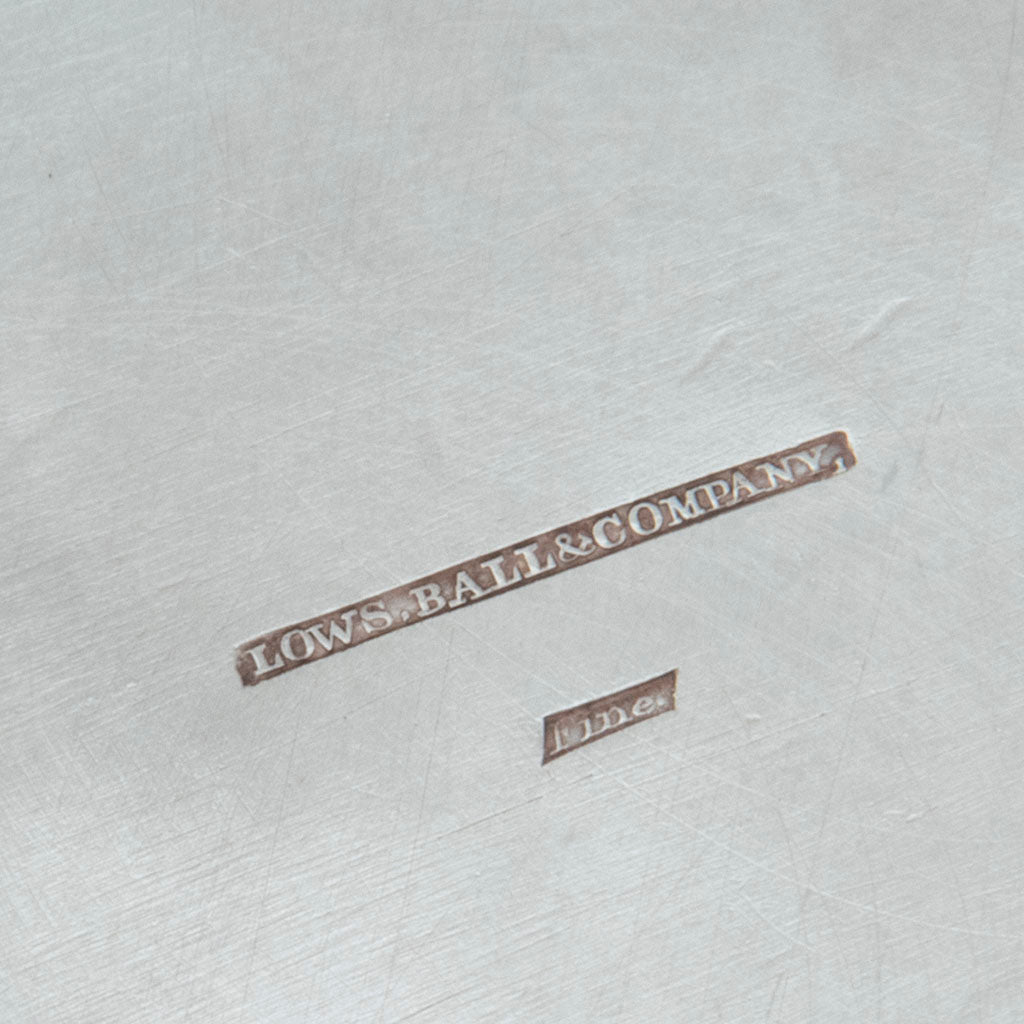 Marks on Rich, Obadiah (attr.) 6-piece Antique Coin Silver Coffee and Tea Service, retailed by Lows, Ball &amp; Company, Boston, c. 1840&#39;s