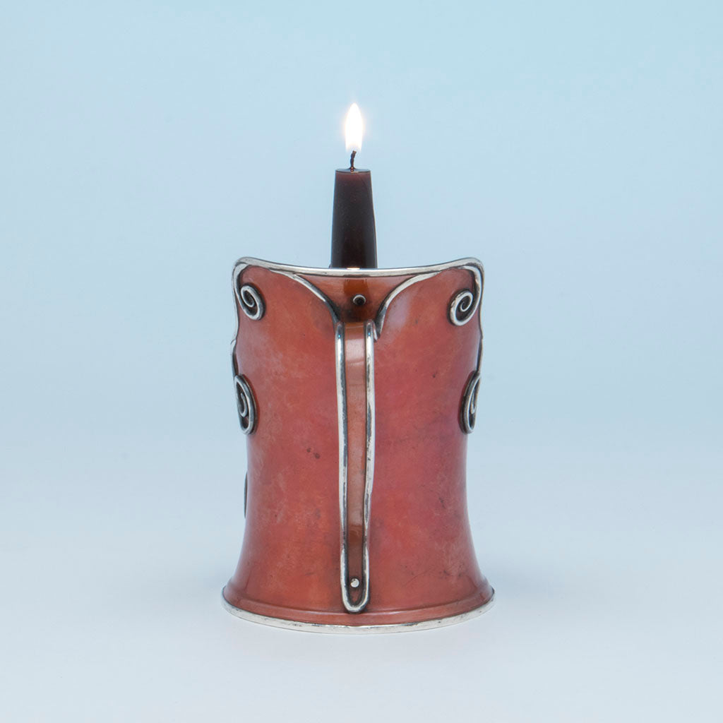 Handle to Gorham Antique Sterling and Other Metals Chamberstick, Providence, RI, c. 1880&#39;s