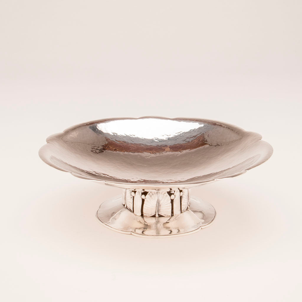 Detail of Schaeffer, Lona P. Arts and Crafts Sterling Silver Centerpiece, NYC, c. 1930&#39;s
