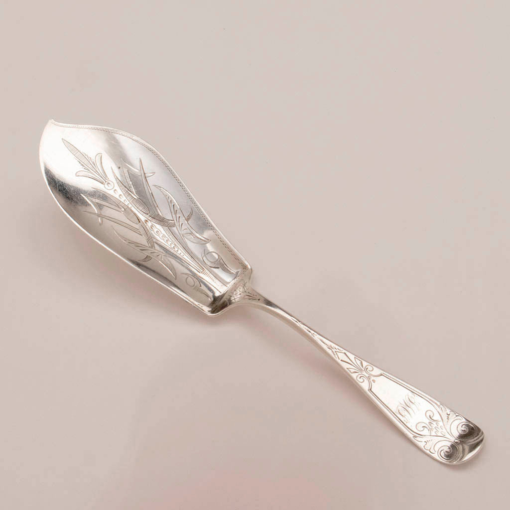 George Eno & Co Antique Coin Silver Pudding/ Ice Cream Server, Philadelphia, PA, c. 1860