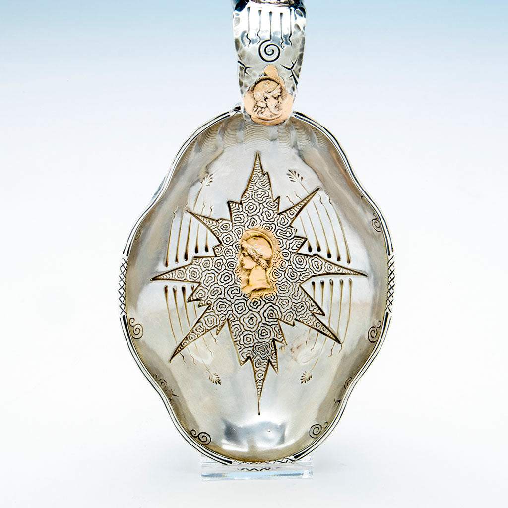 Bowl to Shiebler Antique Sterling and 14k Medallion Bonbon Dish, NY, c. 1880&#39;s