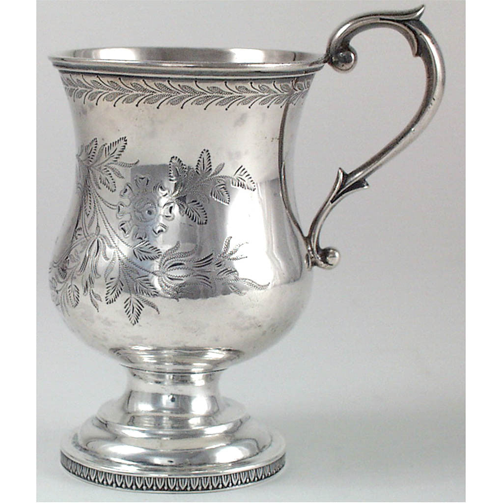 Fletcher & Bennett Antique Coin Silver Cup, Philadelphia, PA, c. 1838
