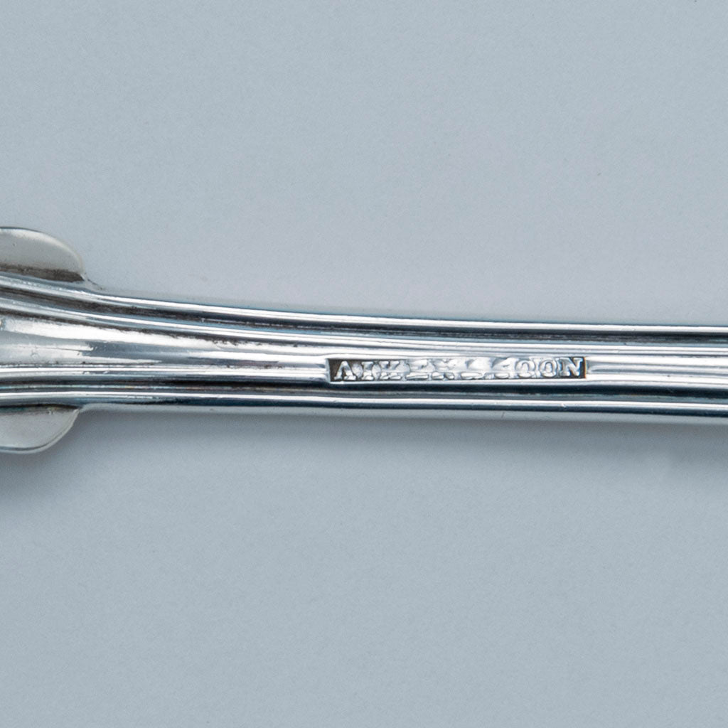 Marks on Aiken and Coon Antique Coin Silver Pie Server, Cincinnati, OH, c. 1860&#39;s