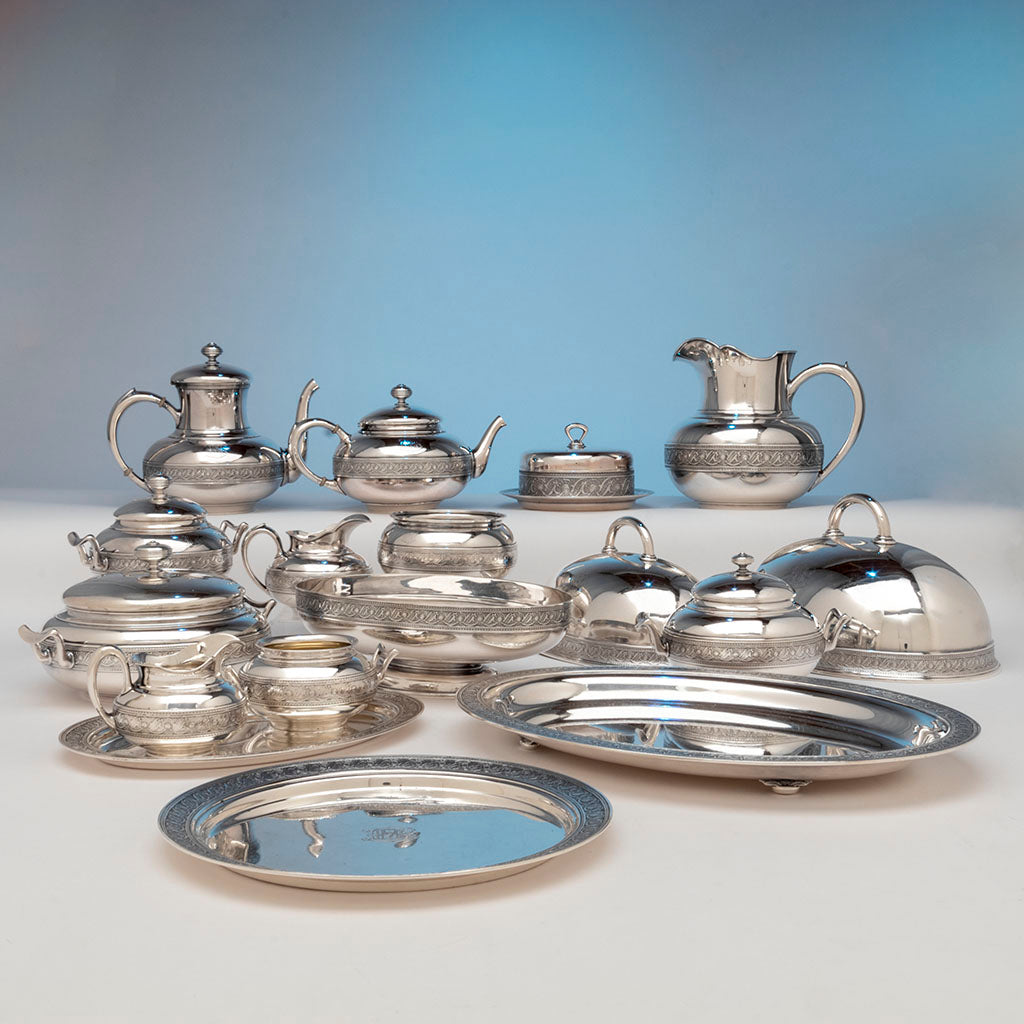 Whiting Sterling Demitasse Cups and Saucers