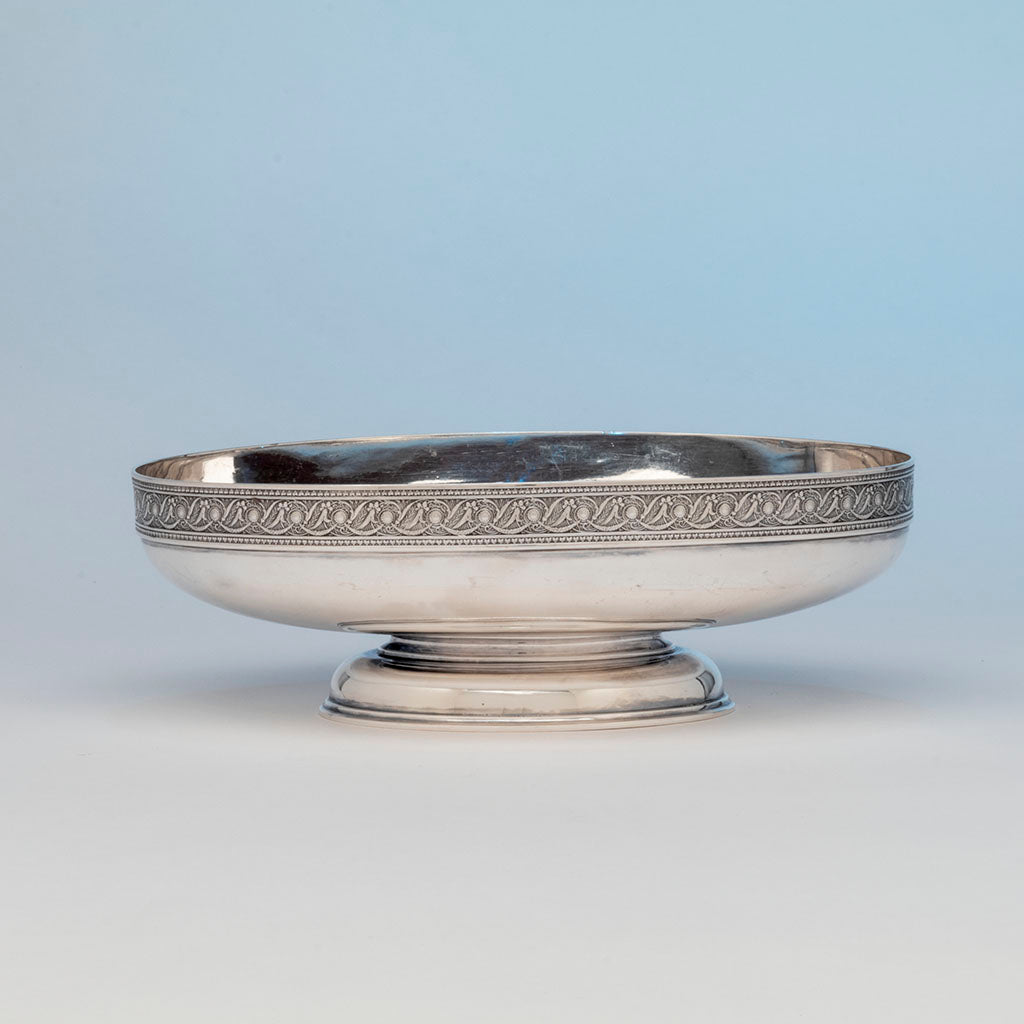 Fruit or Salad bowl to Whiting Antique Sterling Silver Coffee and Table Service, NYC, NY, c. 1880
