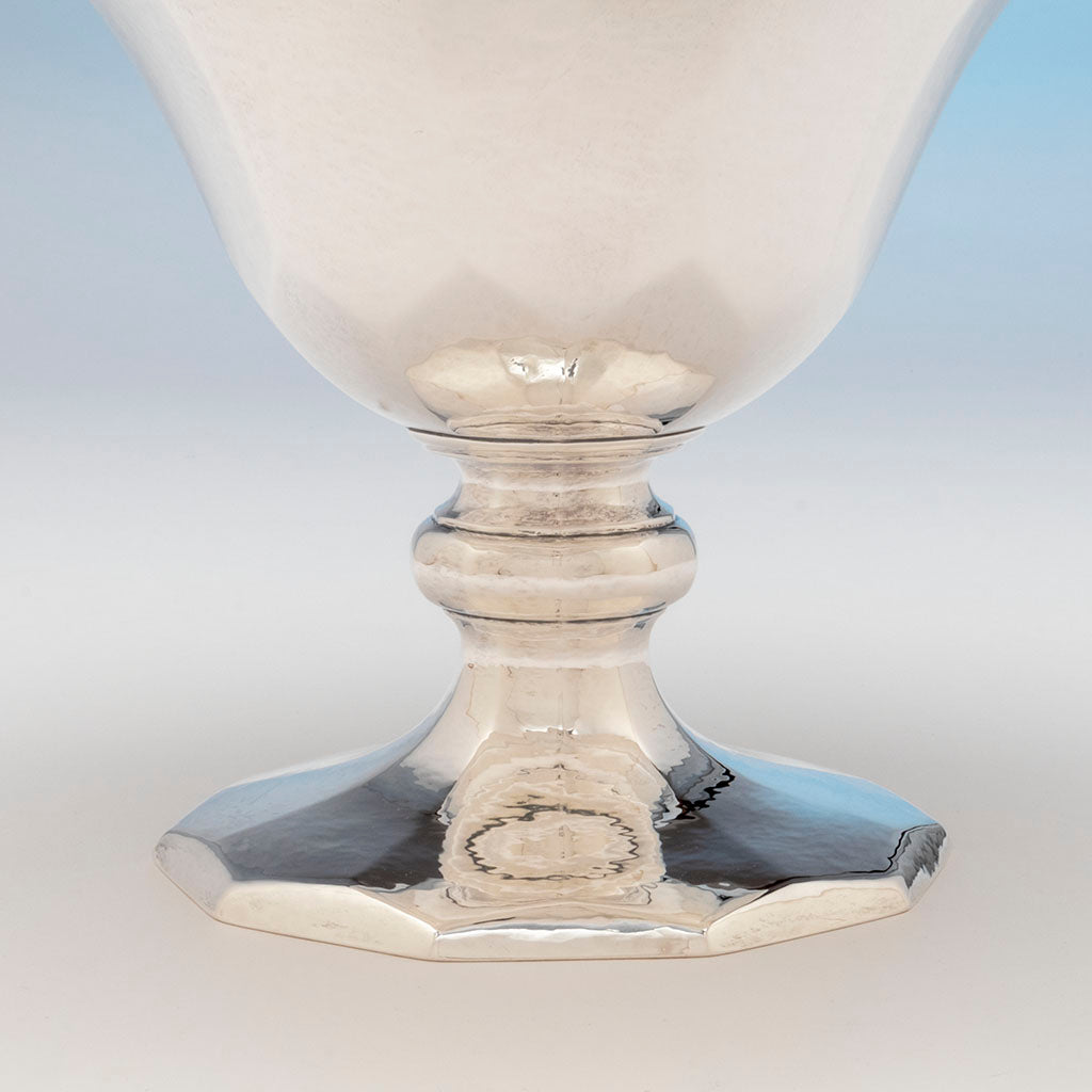 Base of Tiffany &amp; Co. &#39;Special Hand Work&#39; Sterling Centerpiece/ Punch Bowl, NYC, NY, c. 1920