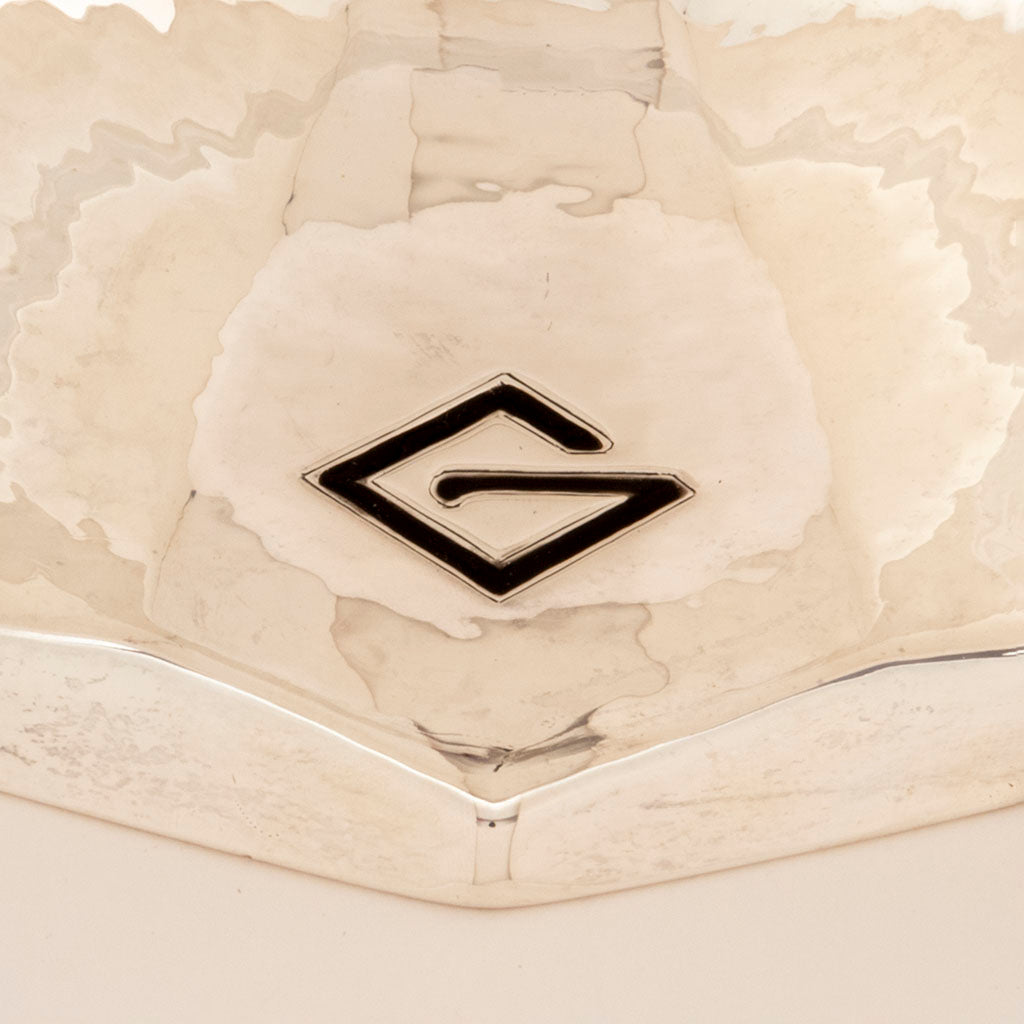 Enamel initial on Tiffany &amp; Co. &#39;Special Hand Work&#39; Sterling Centerpiece/ Punch Bowl, NYC, NY, c. 1920