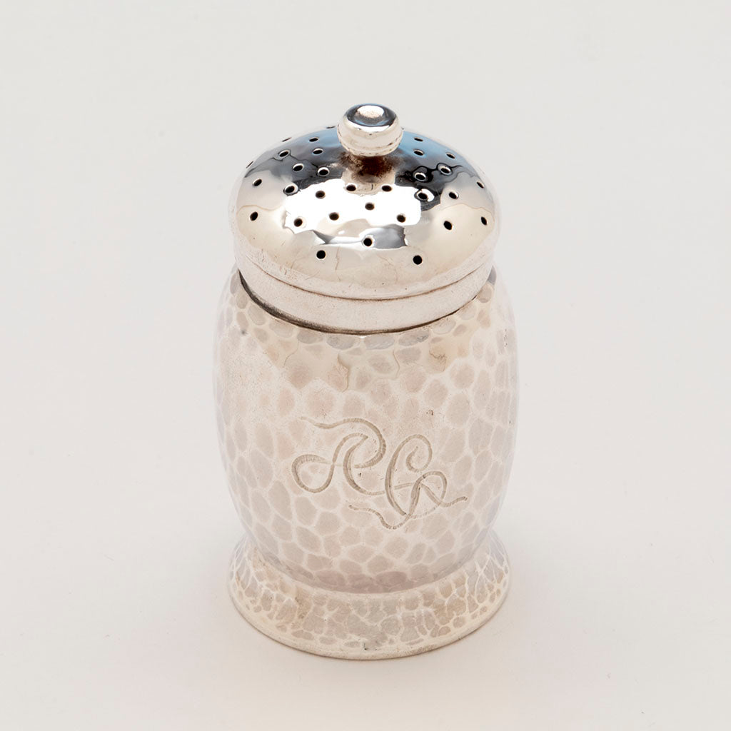 Detail of Tiffany and Co. Antique Sterling Silver Shakers, NYC, NY, c. 1880