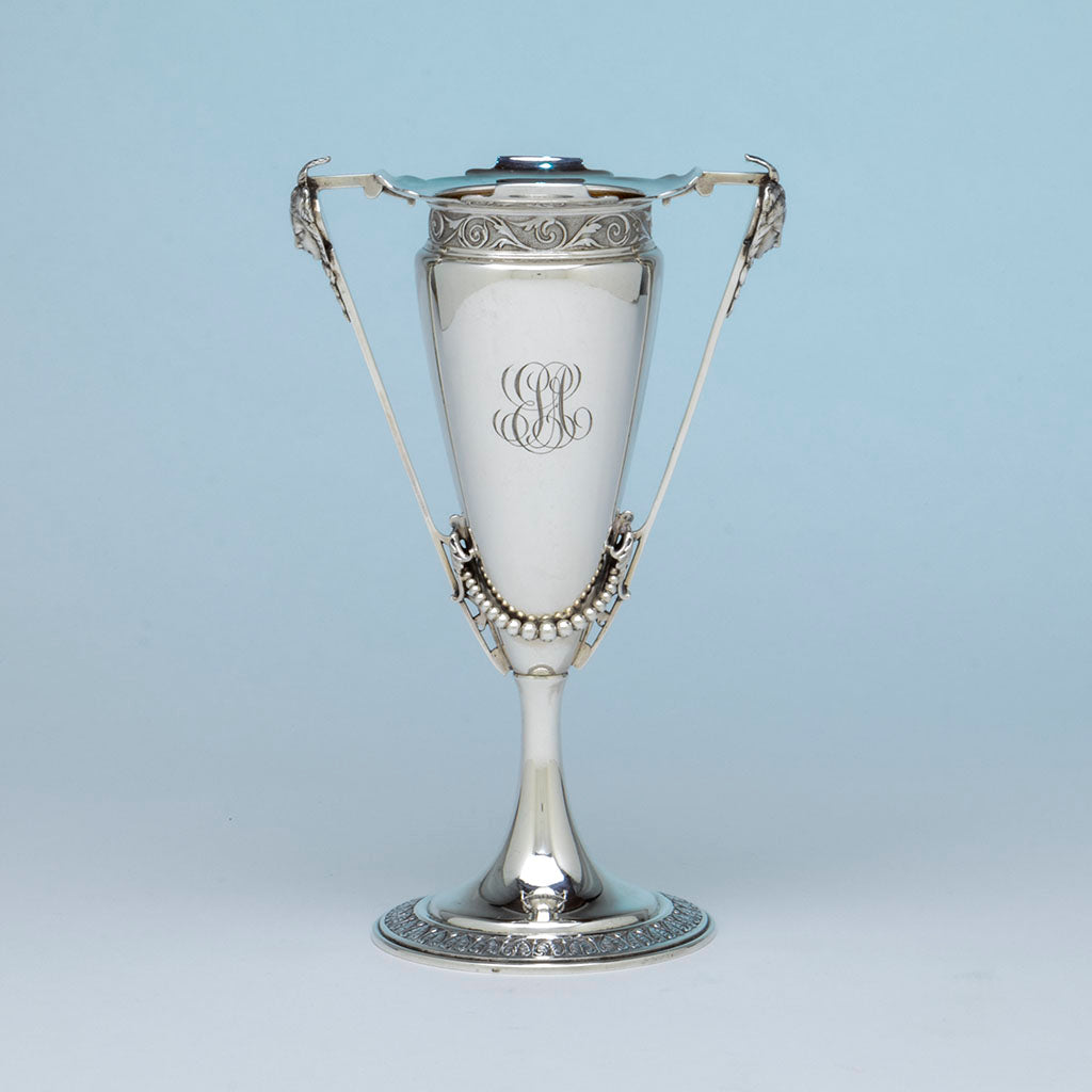 Gorham Antique Coin Silver Vase, Providence, RI, 1861-1867