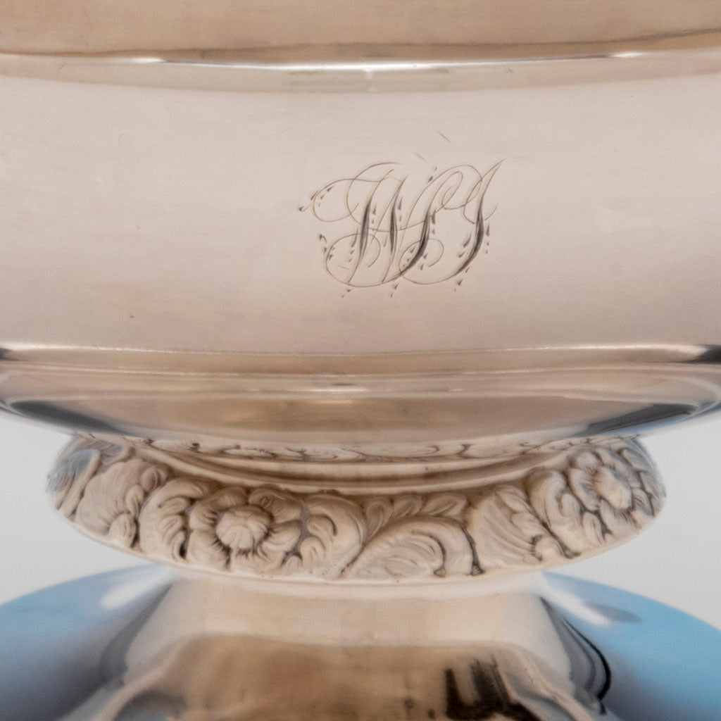 Pair of Thomas Fletcher Antique Coin Silver Sauce Tureens, Philadelphia, PA, 1830-40