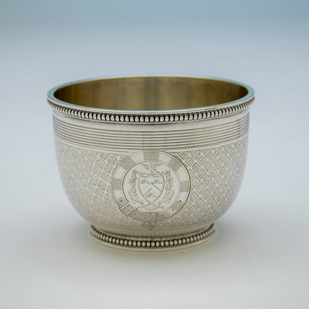 Waste bowl to William Bogert Antique Sterling Silver Tea/ Coffee Set, NYC, NY, c. 1870