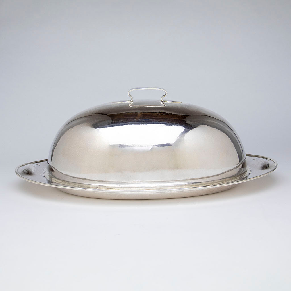 The Kalo Shops Massive Arts &amp; Crafts Sterling Silver Covered Server, Chicago, IL, 1912