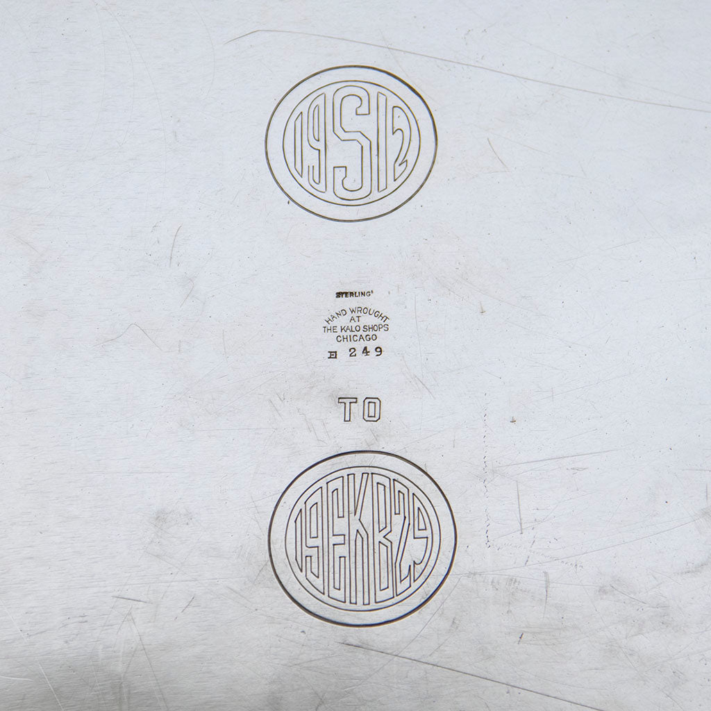 The Kalo Shops Massive Arts &amp; Crafts Sterling Silver Covered Server, Chicago, IL, c. 1920