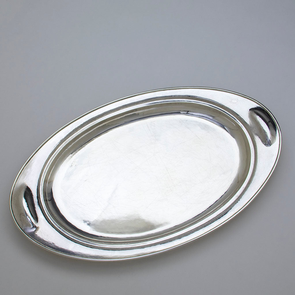 The Kalo Shops Massive Arts &amp; Crafts Sterling Silver Covered Server, Chicago, IL, c. 1920