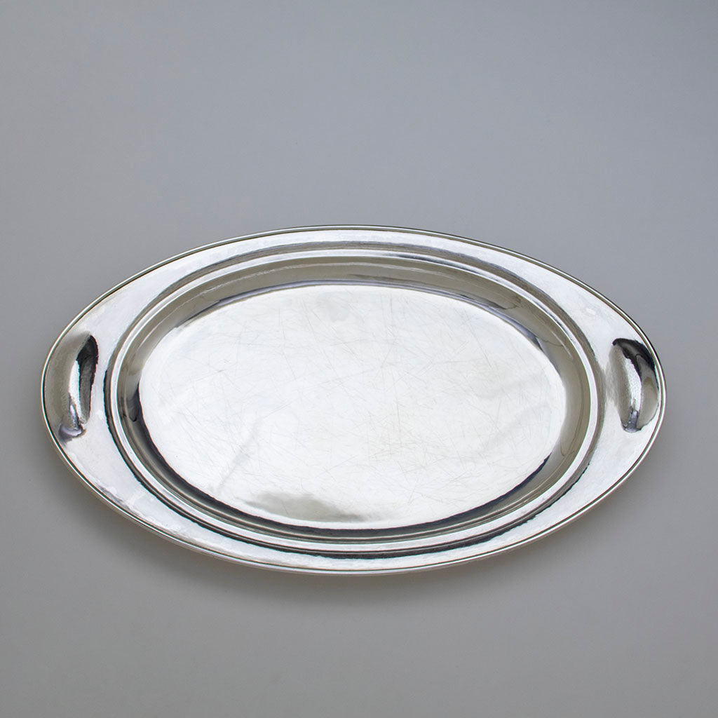 The Kalo Shops Massive Arts &amp; Crafts Sterling Silver Covered Server, Chicago, IL, c. 1920