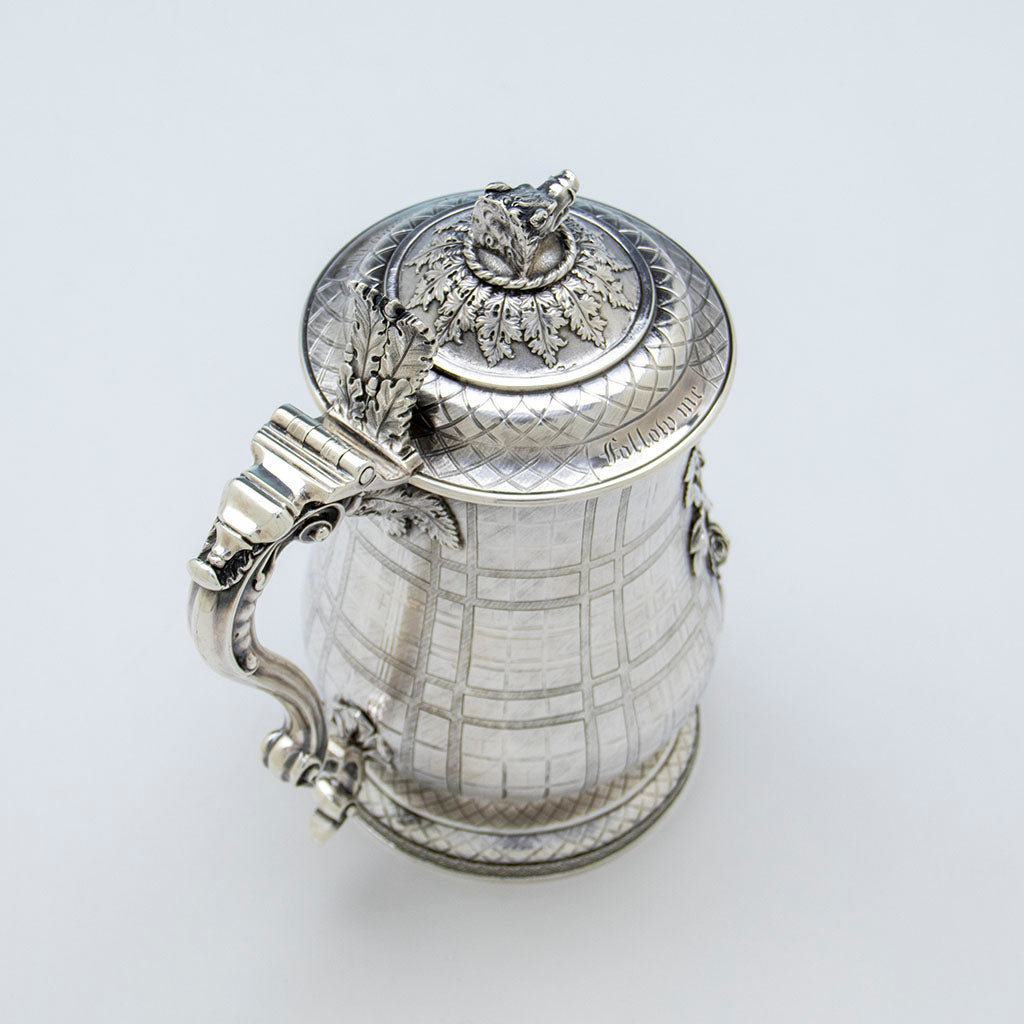 George IV Sterling Covered Tankard, James Craddock, William Ker Reid, London, 1821/22