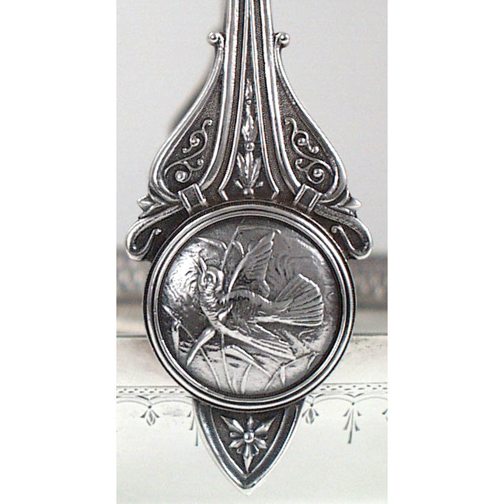 Detail of Whiting &#39;Japanese&#39; Antique Sterling Silver Basket, New York City, 1870&#39;s