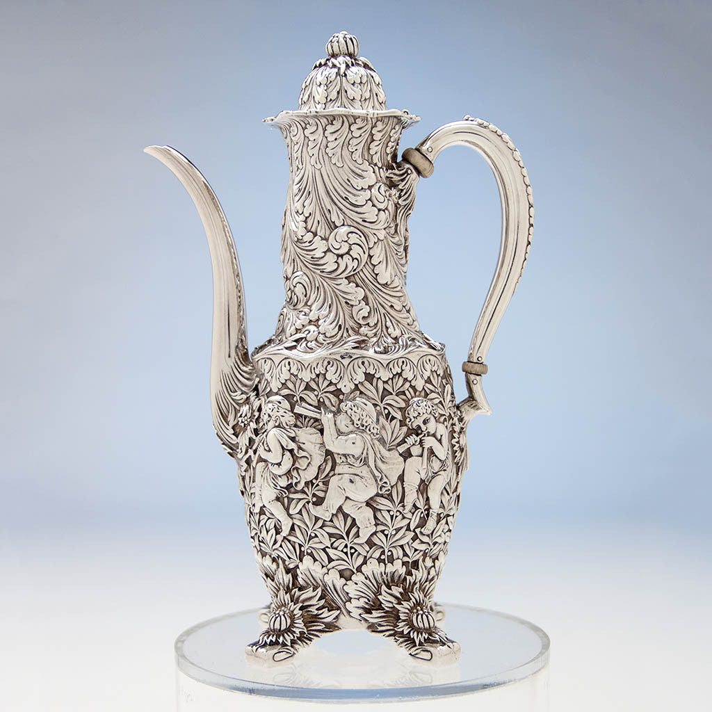 Tiffany & Co Figural Chrysanthemum Antique Sterling Silver