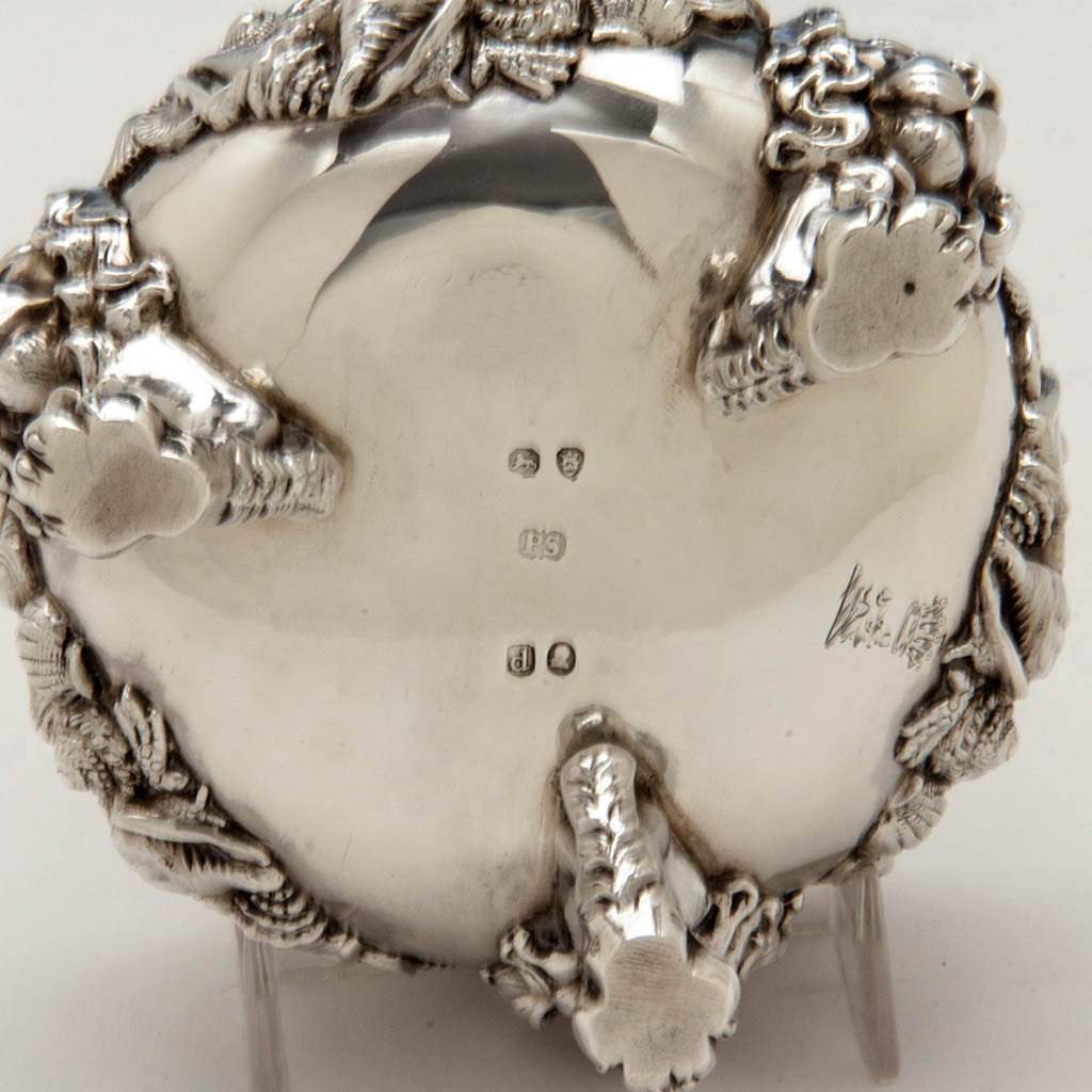 Marks on Paul Storr Pair of Antique English Sterling Silver Master Salts, London - 1819/20
