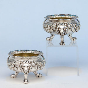 Fermasoldi vintage in argento sterling e ottone con leone Fermasoldi vintage in argento sterling e ottone con leone