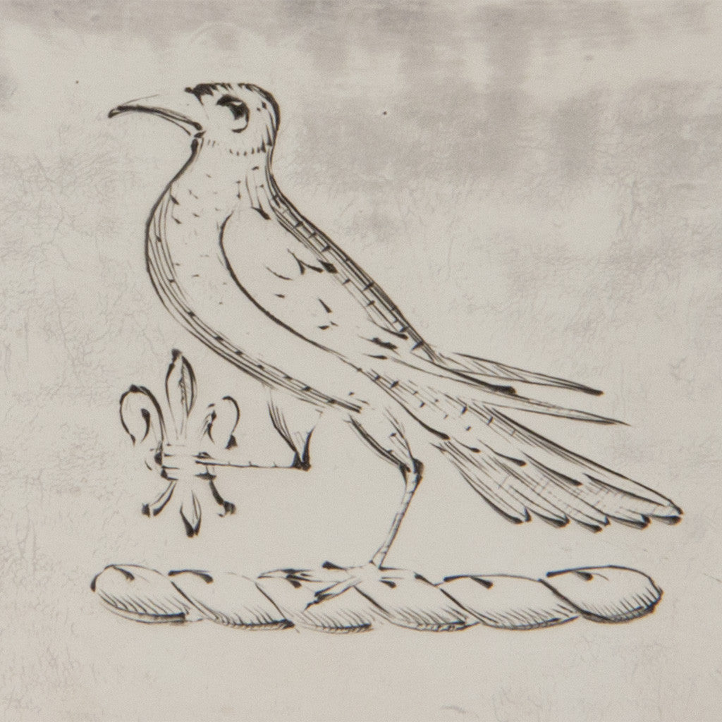 Crest on William Williamson Pair of George II Irish Sterling Silver 2-handled Cups, Dublin, c. 1748