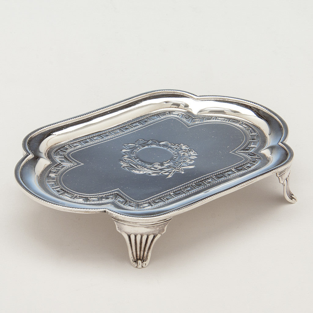 Teapot stand to Robert &amp; David Hennell, Henry Chawner George III Sterling Coffee and Tea Service, London 1795/96