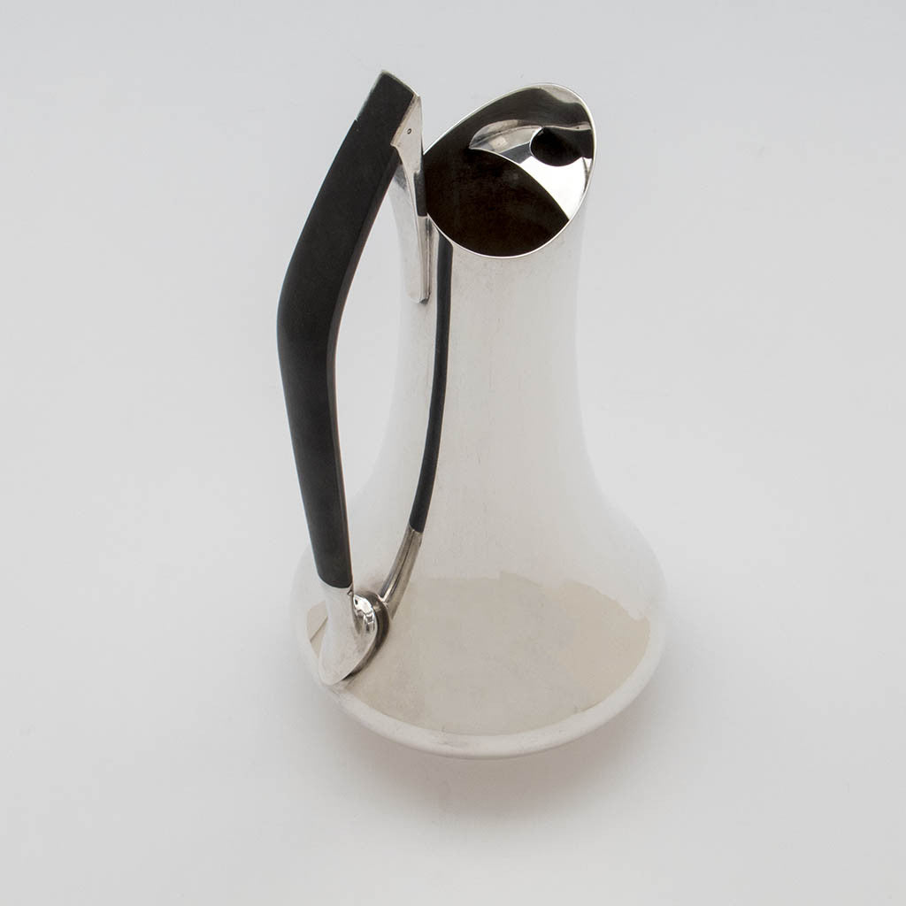 Strainer spout to Gorham Rare &#39;Circa 70&#39; Sterling Silver Pitcher, Providence, RI, 1960