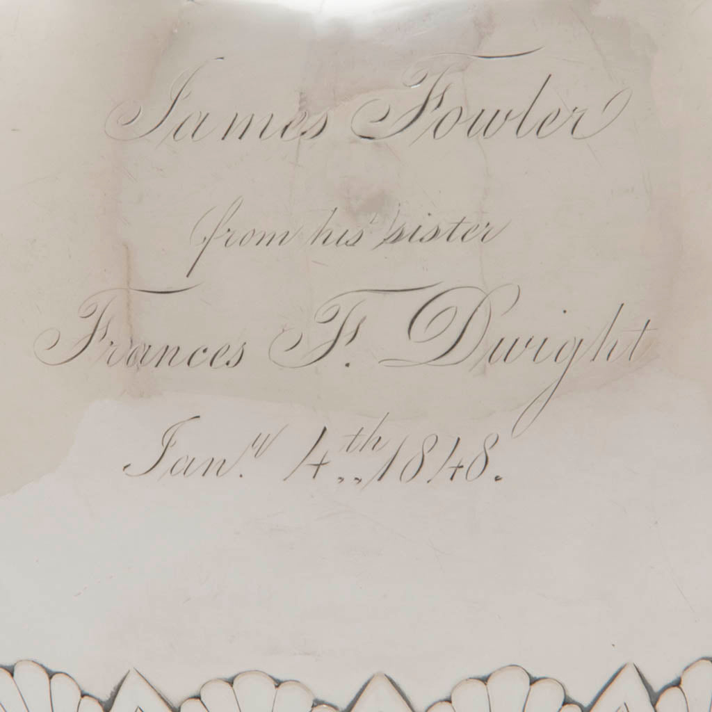 Baldwin Gardiner Antique Silver Presentation Ewer, NYC, c. 1830&#39;s