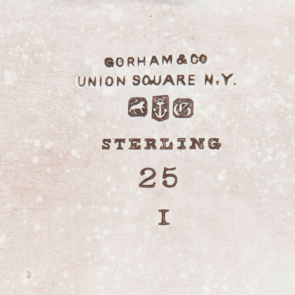 Marks on Gorham Japanesque Antique Parcel Gilt Ice Cream Plates - 2, Providence, RI, 1876