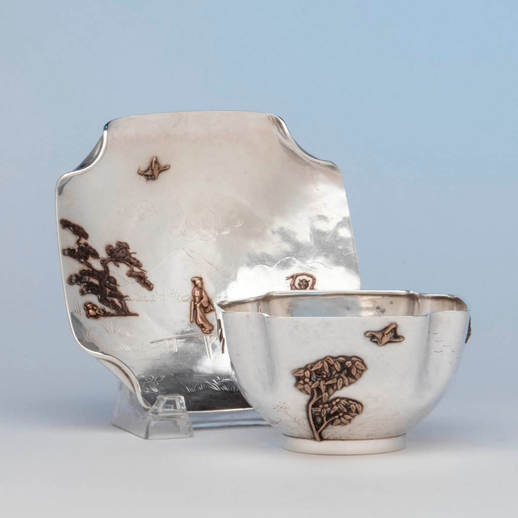 Gorham Antique Sterling Silver and Other Metals Child&#39;s Set, Providence, RI, 1881