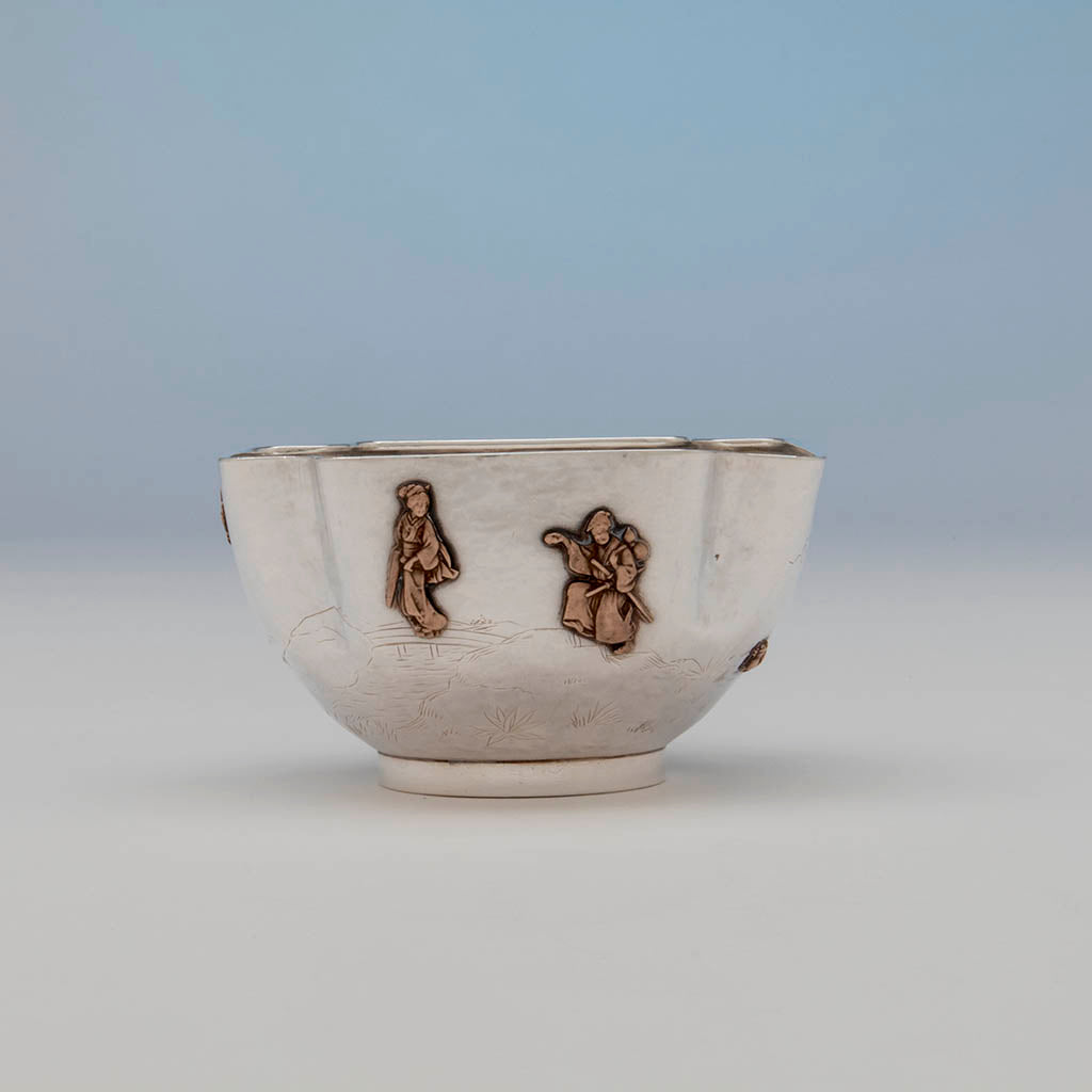 Figures on Gorham Antique Sterling Silver and Other Metals Child&#39;s Set, Providence, RI, 1881