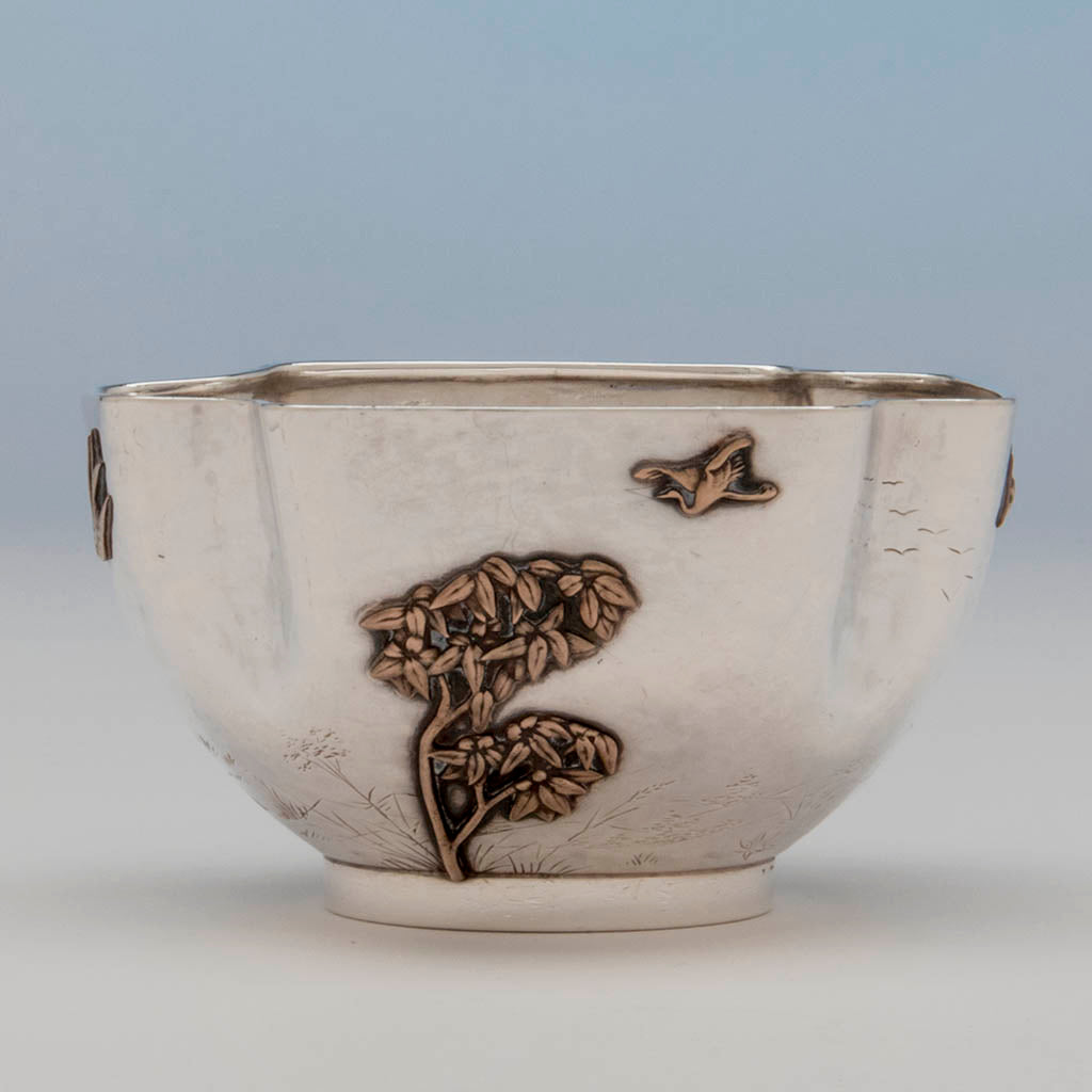 Tree on Gorham Antique Sterling Silver and Other Metals Child&#39;s Set, Providence, RI, 1881