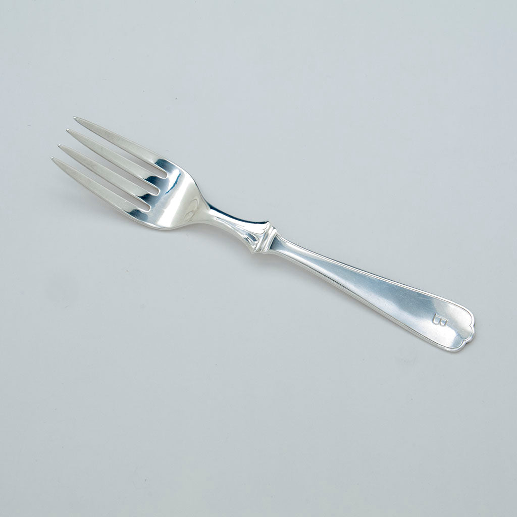 Fork to Arthur Stone Sterling Arts &amp; Crafts Figural Fish Service, Gardner, MA, c. 1910-37