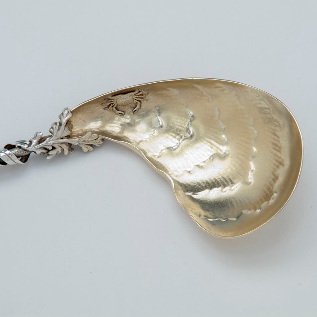 Bowl to Ludwig, Redlich &amp; Co Antique Sterling Silver Fried Oyster Server, NYC, 1890-95