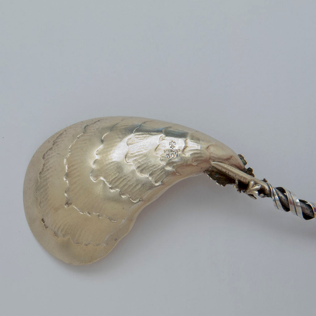Marks on Ludwig, Redlich &amp; Co Antique Sterling Silver Fried Oyster Server, NYC, 1890-95
