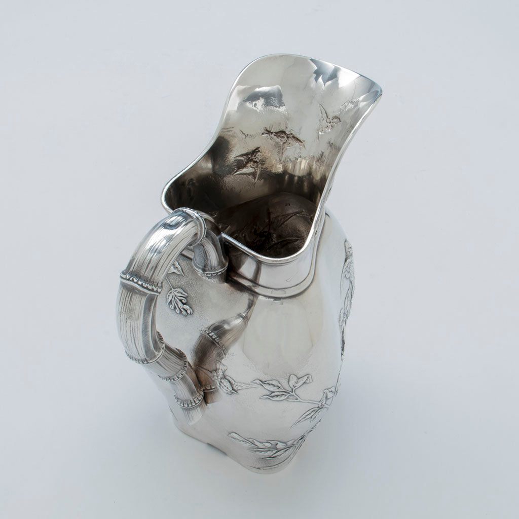 Dent on Durgin Antique Sterling Silver Aesthetic Pitcher, Concord, NH, c. 1870&#39;s