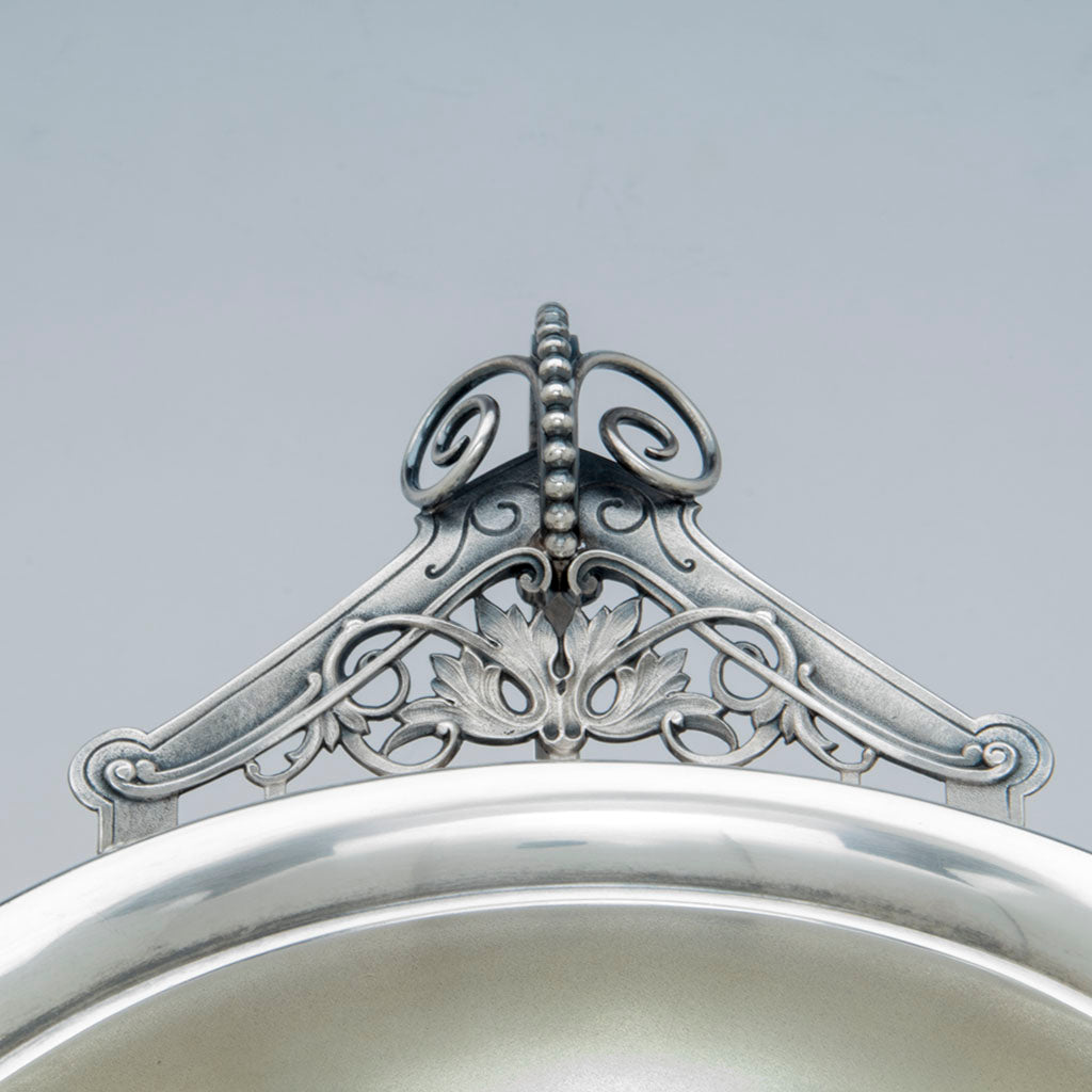 Centerpiece handle to Wood and Hughes Antique Sterling Figural Garniture Suite, NYC, c. 1870&#39;s