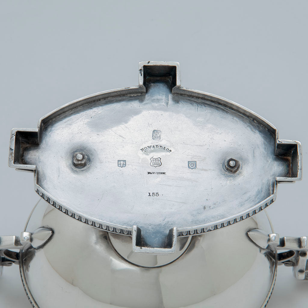 Marks on John Wendt Antique Sterling Silver Presentation Dish, NYC, c. 1867