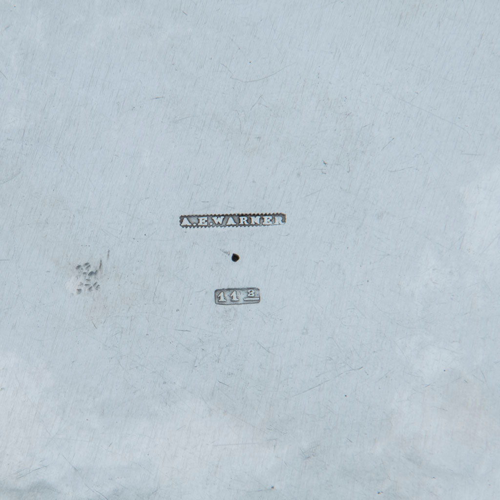 Andrew Ellicott Warner Antique Sterling Silver Butter Dish, Baltimore, MD, c. 1840