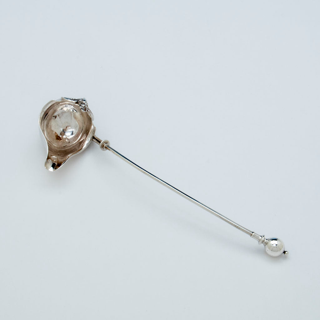 Detail of George Sharp Antique Sterling Silver Sauce Ladle, Philadelphia, PA, c. 1860&#39;s