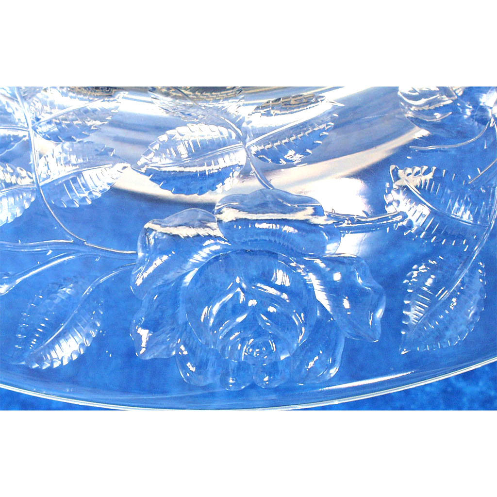 Roses on Gorham Extremely Fine Sterling and Cut Glass Special Order Centerpiece, retailed by Grogan Co., Pittsburgh, c. 1908