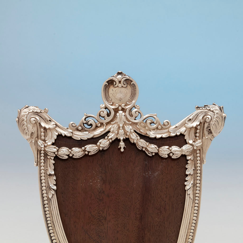 Top of Tiffany &amp; Co. Antique Sterling Silver Figural Picture Frame, NYC, NY, 1901