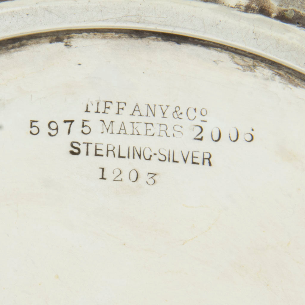 Marks on Tiffany &amp; Co. Antique Sterling Silver Reveling Frogs Two-handled Cup, NYC, NY, c. 1880