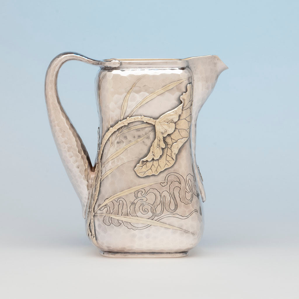Lotus on Tiffany and Co: The Westinghouse Antique Sterling Silver Pitcher, NYC, NY, c. 1885