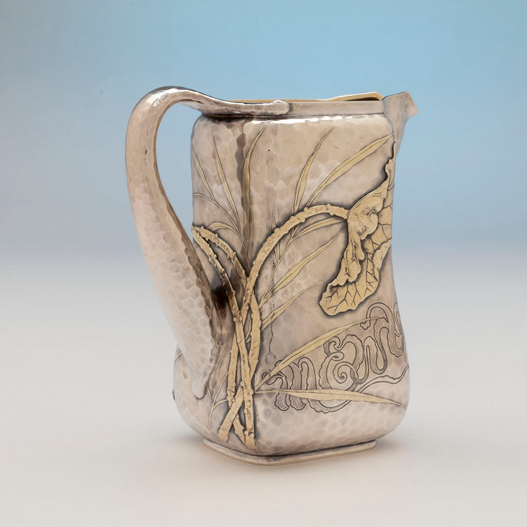 Handle to Tiffany and Co: The Westinghouse Antique Sterling Silver Pitcher, NYC, NY, c. 1885