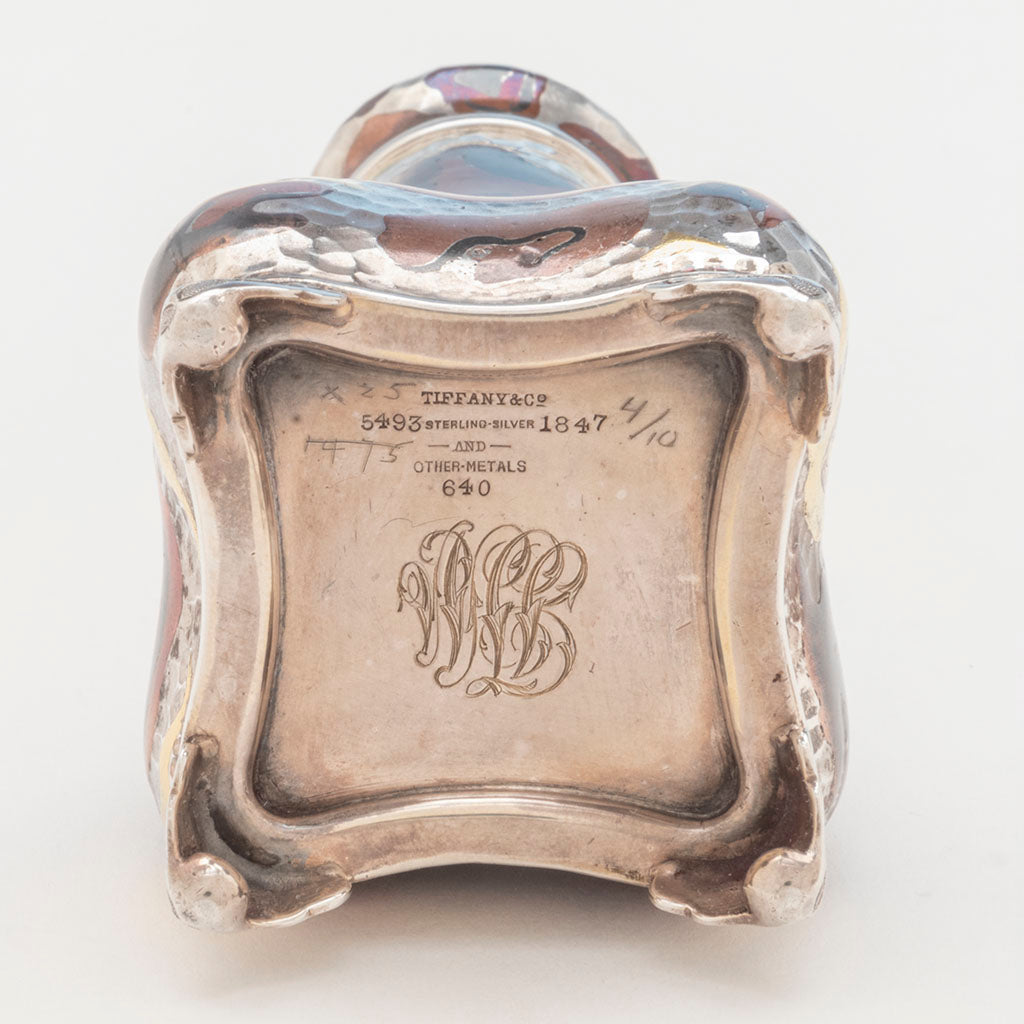 Marks on Set of Tiffany &amp; Co &#39;Japonesque&#39; Mixed Metals Shakers, NYC, NY, c. 1879